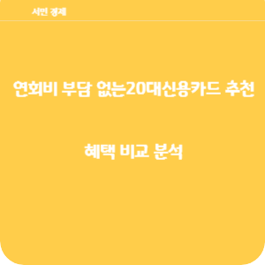 20대 신용카드